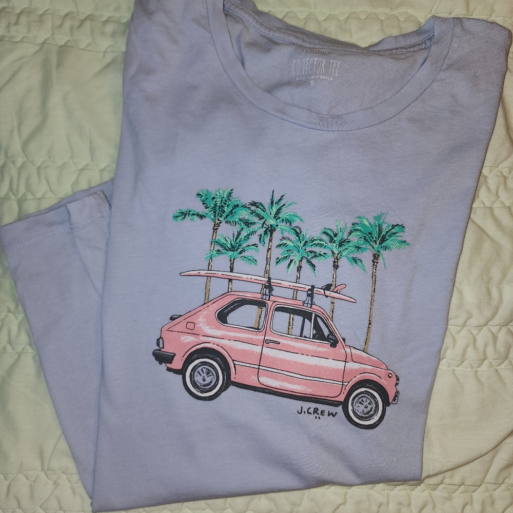 J. Crew Factory Women's Collector Tee in Blue Size Small